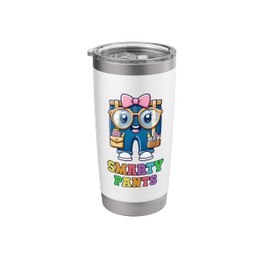 Funny Little MISS SMARTY PANTS Graduation Kids Alumni Girl Stainless Steel Insulated Tumbler