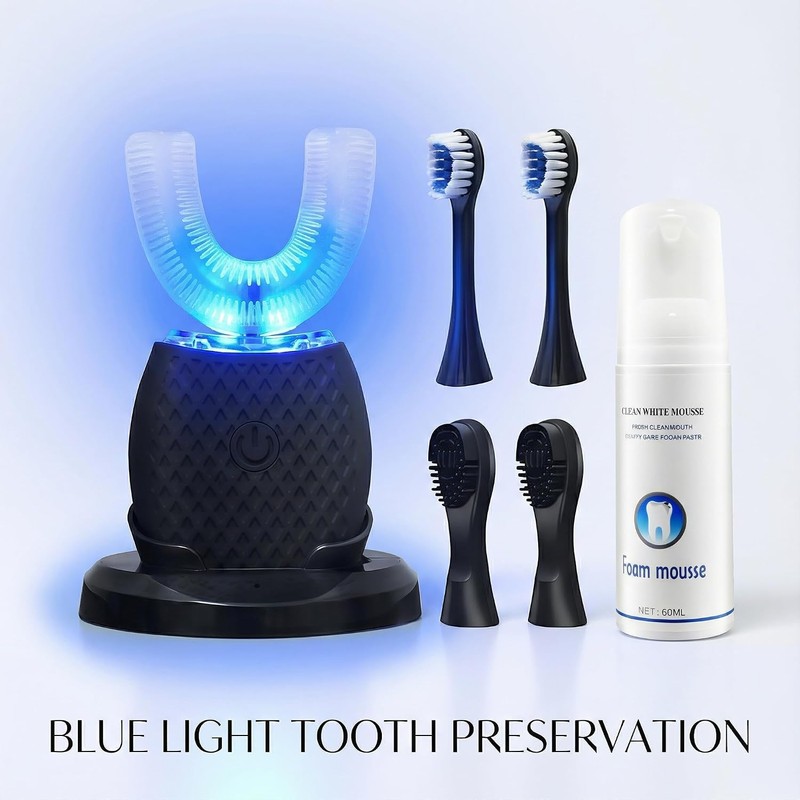 U-Shaped Electric Toothbrush for Adults – 360° Automatic Teeth Cleaning