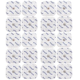 Compatible electrodes SANITAS BEURER BOOTS - 20 TENS & EMS pads for electrostimulation machines - 3.5mm button - axion brand quality | Compatible with Beurer TENS device and EMS muscle stimulator (e.g. EM49, EM56) & Sanitas (e.g. SEM43, SEM44). Reusable