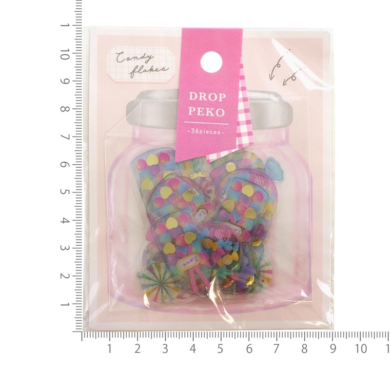 CRUX Candy Drop Peco Stickers, Flake Stickers, Glittery and Clear