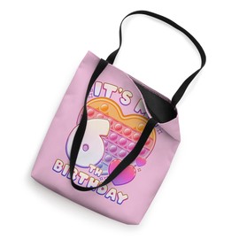 Pop-it Birthday Girl 6 years old, Push it Pop Fidget Bubble Tote Bag