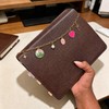 LuneClat Vintage Pearl Star Bow Bible Charm Chain Christian Bookmark