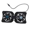IWOWHERO Portable Foldable Laptop Cooler Dual Fans Universal Cooling Pad