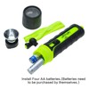 Lychee Diving Flashlight Bright Underwater Waterproof Flashlight//LED Flashlight/for Diving, Outdoor