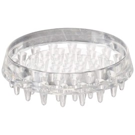 Shepherd Hardware 9082 1-7/8-Inch Spiked Furniture Cup, Clear Plastic, 4-Pack