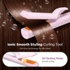 HarrFlow Airflow Curling Iron, Straightener & Flat Iron Combo, Red