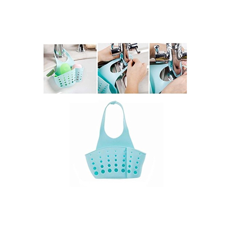Kitchen Sink Organiser Hanging Basket Storage Bag Spongeholder Caddy Bathroom,
