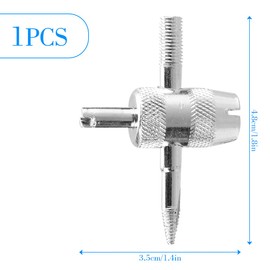 GLADFRESIT Tire Valve Removal Tool 4 in 1 Tire Valve Stem Removal Key Tool Valve Repair Wrench Stem Core Remover for Car Truck Motorcycle Van Bicycle
