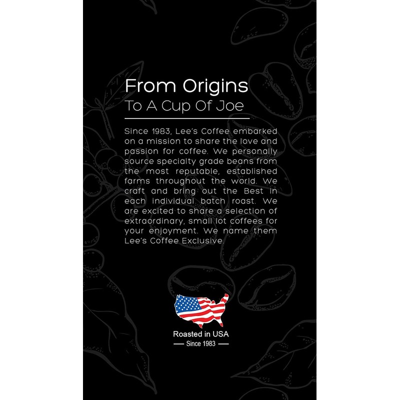1 Pack - Lee's Coffee Whole Bean Coffee Exclusive Vietnam