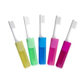 Tess Oral Health Orthodontic Travel Toothbrush 12 Count - Convenient Pack for On-the-Go Dental Care Includes 1 Dozen Orthodontic Travel Toothbrushes - Ideal for Oral Hygiene for Braces and Orthodontia