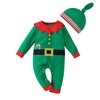 LIKPOJA Newborn Baby First Christmas Elf Outfit One-Pieces Baby Christmas