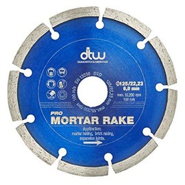 DTW Pro Mortar Rake Diamond Blade - For Removing Mortar & Cleaning Expansion Joints