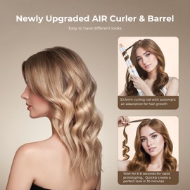 5 in 1 Blow Dryer Brush, Upgrade Hair Dryer Brush Air Curler Air Curling Wrap Styler, Detachable Hot Air Brush Negative Ion Curling Brush Iron, Hair Styling Tools for Drying Curling Straightening