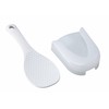 Japanese Style Non Stick Plastic Rice Paddle with Holder