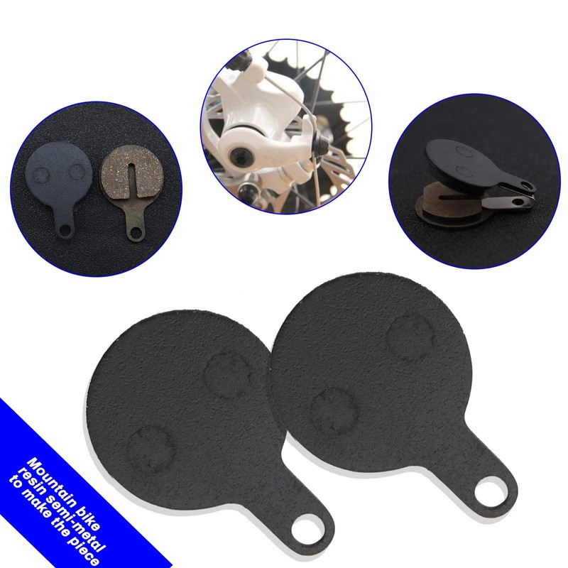 EMSea 2 Pairs Bicycle Semi-Metallic Disc Brake Pads Compatible with