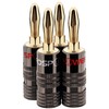 FosPower Banana Plug Connectors [Screw-in / 24k Gold Plated /