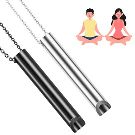 Pizens Höki Breathing Necklace, Pack of 2, Against Anxiety, Smoking Ceasing Chain for Men and Women, Pressure Relief, Reduces Anxiety, Meditation Relaxation, Fabric