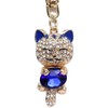 SunAge Keychain Cat Jewelry Rhinestone Cat Design Cute Key Chain
