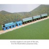 ORBRIUM Thomas the Tank Engine Wooden Railway Express Coach Cars