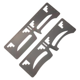 Mikinona 2pcs Eyebrow Shaping Stencils Brow Ruler Template for Accurate Makeup Application Easy Use Brow Positioning Tool for Symmetrical Eyebrows for Beginners and Experts