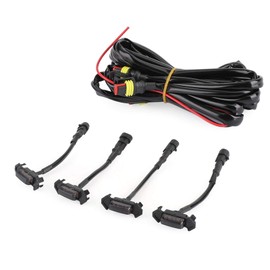 Artudatech Grill Smoke LED Light Grille Marker Grille Light for Toyota Tacoma Tacoma TRD Pro 2016-2020 with Wire 4 Grille Markers