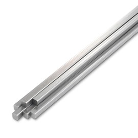 WENHUALI Steel Key Stock 3/16" x 3/16" x 12" Square Bar - 6 Pack Weldable A36 Square Steel Bar Stock, Plain Finish for Keyways, Various Mechanical Parts & DIY Projects