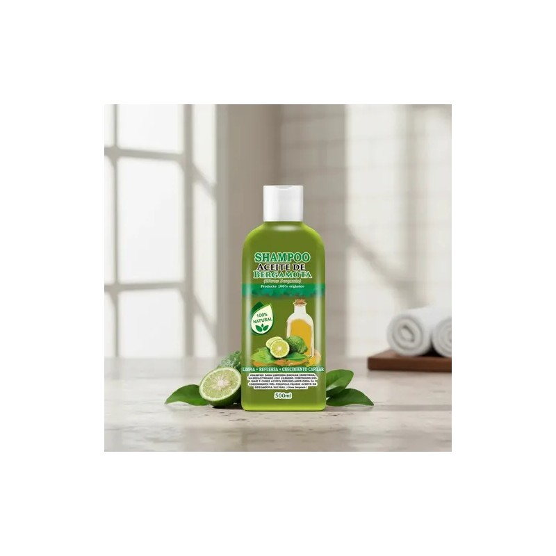 Shampoo Aceite De Bergamota Barba Y Cabello 500ml