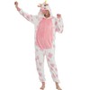 ACOGNA Cow Onesie Costume Adult Unisex Pajama Christmas Animal One