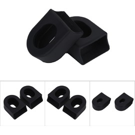 VGEBY El Protector de la manivela de la Bicicleta, el Brazo de la manivela de la Bici patea el Engranaje Protector(8 * 5 * 2cm-Negro;) Suministros De Ciclismo Ciclismo Otros