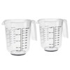 RoyalFay® Measuring Jug Set of 2 Measuring Jugs 1L Plastic