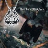APOTIE Vampire Bat Urn Necklace for Ashes Sterling Silver Goth