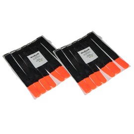 Set of 20 Velcro Cable Ties, 160 x 16 mm, Black/Red