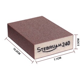 STEBRUAM 5 Pieces Sanding Sponges,Coarse and Fine Sanding Blocks -240 Grits Specifications Sanding Pads,sand sponge Washable and Reusable,Sand Paper Pack for Metal Wood and Wall