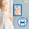 Playbees Magnetic Locker Mirror - Blue - Ideal for School