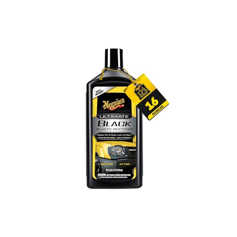Meguiar's Restaurador de Plástico Negro G15816, 473 ml