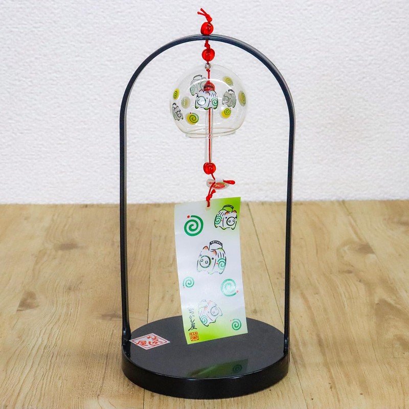 Yakushi Kiln Wind Chime, Tabletop, Small Edo (Pig)