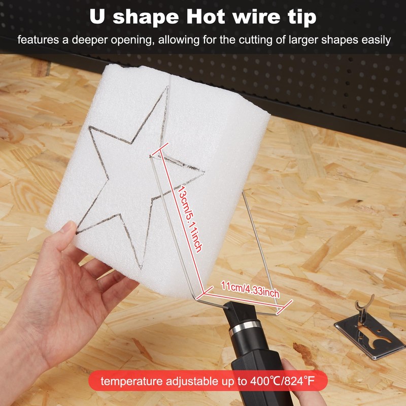 IMAGE Electric Foam Cutter 2-in-1 Styrofoam Cutter Tool Set, 100-240V/28W