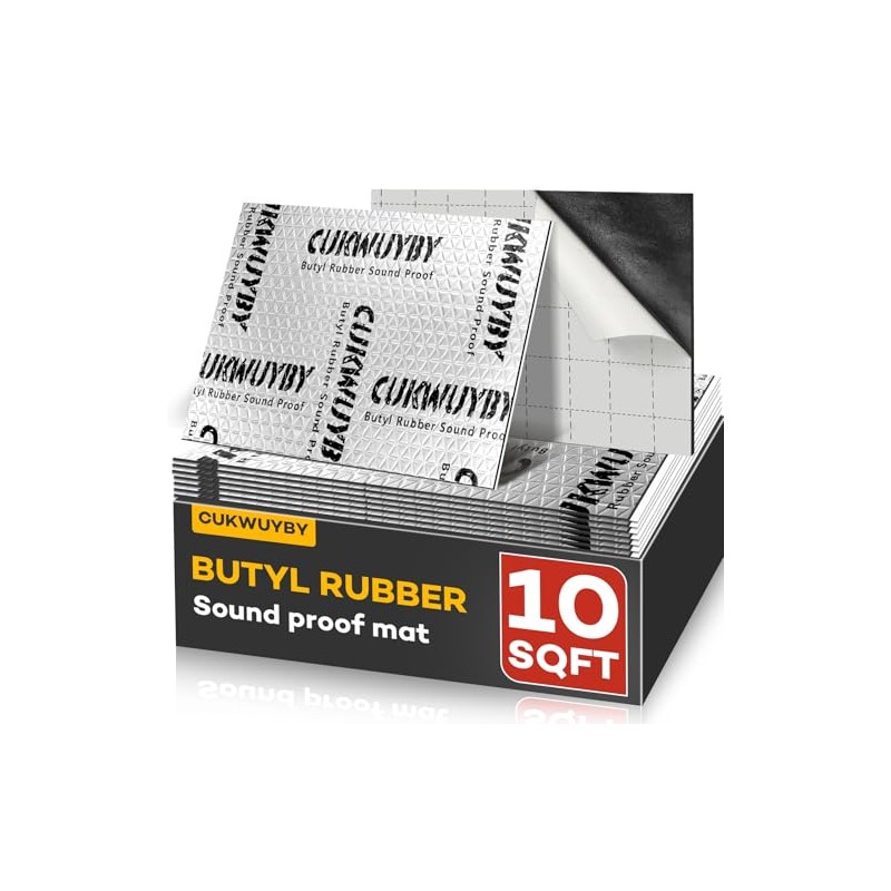 Premium Car Sound Deadening Mat - 80mil Butyl Insulation
