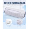 Neck Roll Pillow, Cervical Support Pillow for Pain Relief, Grey