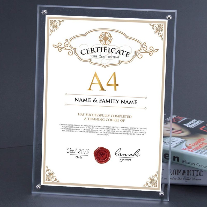 Acrylic Frame A4 Picture Frame Picture Frame Painting Poster Appreciation