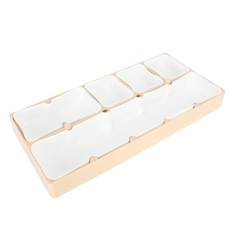 Watch Parts Storage Box Stackable 5 Compartments Acrylic Rubber Watch