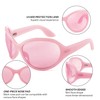 FEISEDY Oversized Trendy Sunglasses Classic Oval Wrap Around Stylish Big