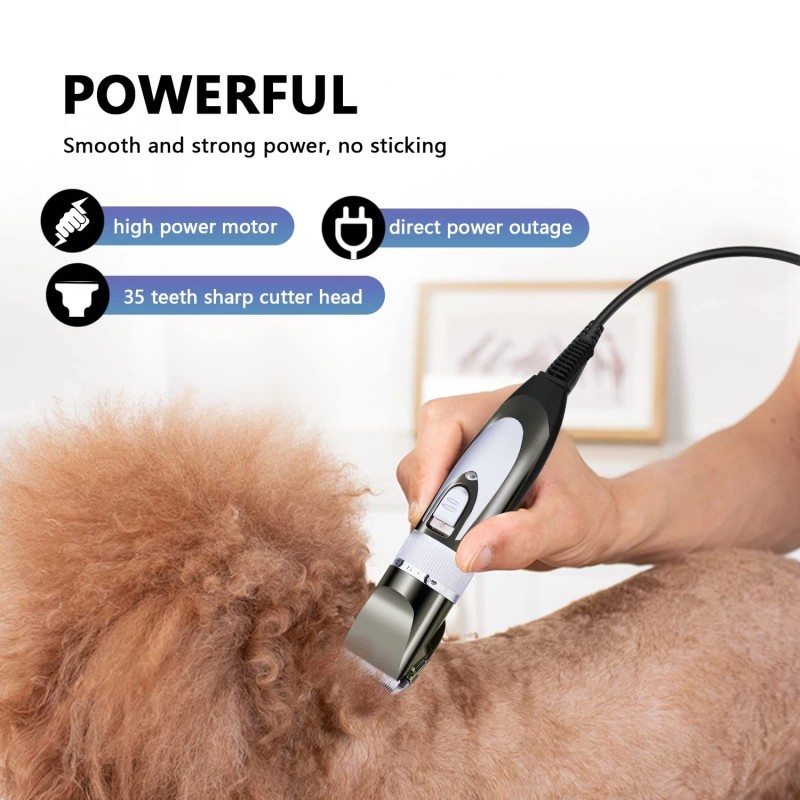 Sunifier 12V Professional Dog Clippers For Grooming, Electric Sheep Shears