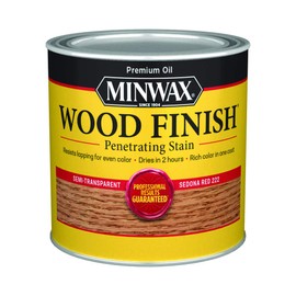 Minwax 222204444 Wood Finish, Sedona Red, 1/2 Pint