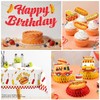 wellspar 191Pcs Hot Dog Party Decorations Tableware Set, 25 Serves