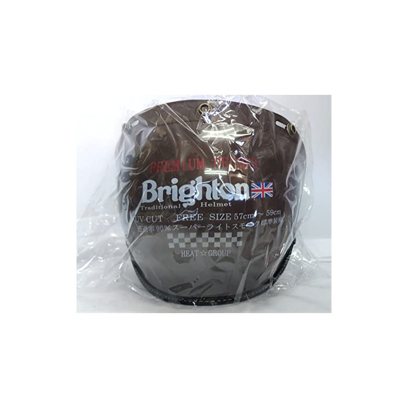 HEAT GROUP Brighton Traditional Helmet Dedicated Smoke Shield Black Mold