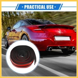 REPAIROCK Car Windshield Weather Strip Seal, 3cmx300cm Windshield Guards Body Trim Strip for Car T Shape Leak Sound Proofing Sealing Front Rear Windshield Rubber Black Auto Replacement Parts