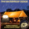 PICKONA 20M Camping String Lights Portable Camping Lights Outdoor Waterproof