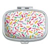 Colorful Confetti Sprinkles Rectangle Pill Case Trinket Gift Box