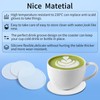 5-Pack White Silicone Coasters - Non-Slip Drink Coasters for Dining